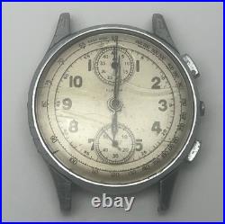 Clebar Chronograph 1940s Wristwatch For Part Or Repair Fast Free Shipping