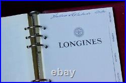 Complete original repair parts guide to Longines vintage watches published 1960s