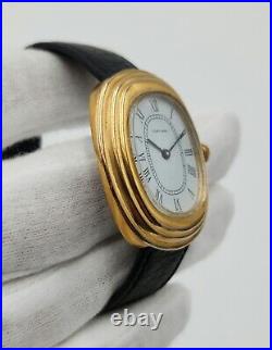 Cortland Men's Vintage Gold Tone Mechanical Swiss Made Watch FOR PARTS/REPAIR