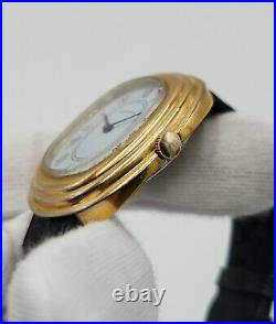 Cortland Men's Vintage Gold Tone Mechanical Swiss Made Watch FOR PARTS/REPAIR