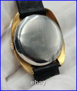 Cortland Men's Vintage Gold Tone Mechanical Swiss Made Watch FOR PARTS/REPAIR