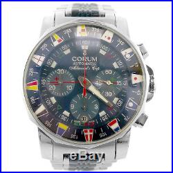Corum Automatic Admirals Club Navy Dial Chrono S. S. Mens Watch Parts/repairs