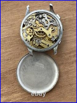 Cronometre Chronograph Movement Landeron 15 1/2 Not Working For Parts Repair