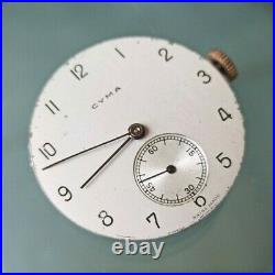 Cyma Wristwatch Working Movement Ref 214 For Repair