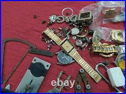 Drawer Big lot Vintage Watchmaker jeweler watch parts repair tools swiss & more