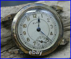 ELGIN 544 WWII ERA WRISTWATCH With15J MOVEMENT PARTS OR REPAIR (R3O2)