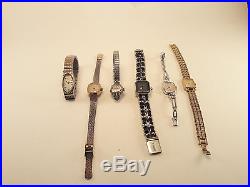 Estate Findvintage Lot Of 6 Watches Seiko Chanel Kingtex For Parts & Repair