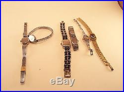 Estate Findvintage Lot Of 6 Watches Seiko Chanel Kingtex For Parts & Repair