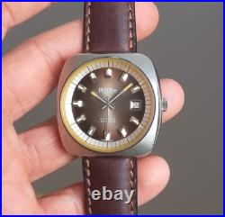ETA 2452 Automatic 39mm Steel Project Watch For Parts or Repair Unworn NOS