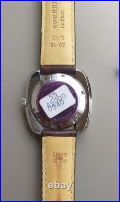 ETA 2452 Automatic 39mm Steel Project Watch For Parts or Repair Unworn NOS