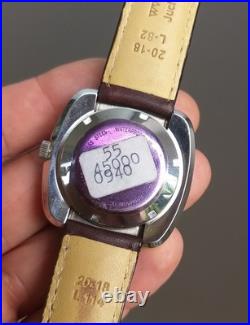 ETA 2452 Automatic 39mm Steel Project Watch For Parts or Repair Unworn NOS