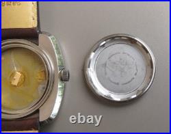 ETA 2452 Automatic 39mm Steel Project Watch For Parts or Repair Unworn NOS