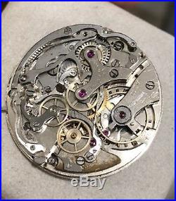 Eberhard Chronograph Movement Valjoux 70 Not Working For Parts Repair