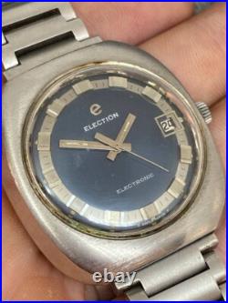 Election Cal Esa 9154 Electromechanical Swiss Watch For Repair Or Parts Election Cal Esa 9154 Electromechanical Swiss Watch For Repair Or Parts