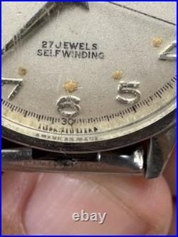 Elgin 27 Jewel Thin-Thin C Selfwinding Wristwatch 761 Movement Parts Or Repair