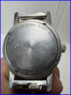 Elgin 27 Jewel Thin-Thin C Selfwinding Wristwatch 761 Movement Parts Or Repair