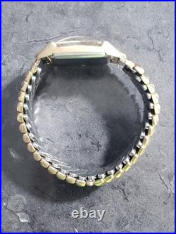 Elgin DuraPower Watch Rgp Bezel Gold Filled Band Parts or Repair