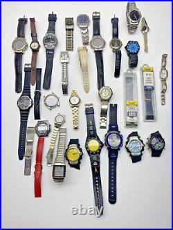 Estate Unique mix Watch Lot For Parts Or Repair Only- As Is