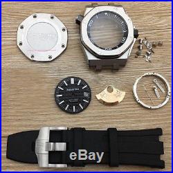 Eta 2824 watch case watch repair parts for ap watch 15710 steel