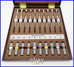 FULL SET Watch Repair Screwdriver Weight Sleeves Wooden Box Durable Spare Parts