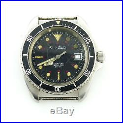 Favre Bulle 19003 Black Dial 844 Diver Watch Head For Parts Or Repairs