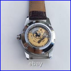 Ferrari Skeleton Automatic Watch Open Heart See Through Case Junk Parts Repair