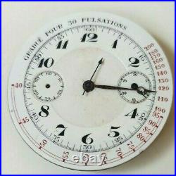 Fine Ariston Manual Wind Pocket Watch Swiss Chronograph Movement Repair/parts