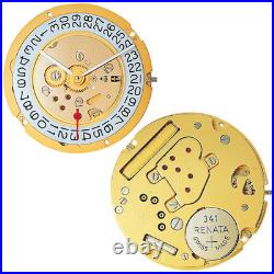For Genuine Ronda 1009 Quartz Watch Movement 2 Hands 1 Eye Date @3' Repair Parts