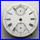 For Part ANTIQUE Pocket Watch Swiss Mechanism Chronographe Repair Enamel Dial