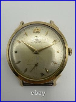 For Parts or Repair. Vintage OMEGA 14 K Gold Filled Automatic 32 mm Watch