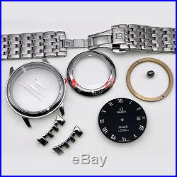 Full STEEL FIT 2824 watch parts case kit for repair service