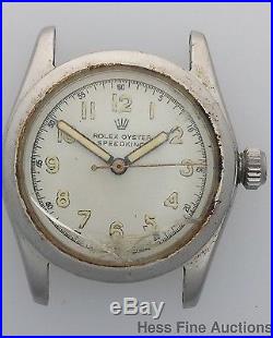 Genuine 4220 Rolex Oyster Speedking Ticking Watch for Parts or Repair