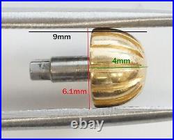 Genuine BREITLING 18K Yellow Gold Crown Watch Replace Repair Part 6.1mm Tap 7