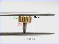 Genuine BREITLING 18K Yellow Gold Crown Watch Replace Repair Part 6.5mm Tap 10