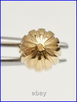 Genuine BREITLING 18K Yellow Gold Crown Watch Replace Repair Part 6.5mm Tap 10