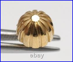 Genuine BREITLING 18K Yellow Gold Crown Watch Replace Repair Part 6.5mm Tap 10