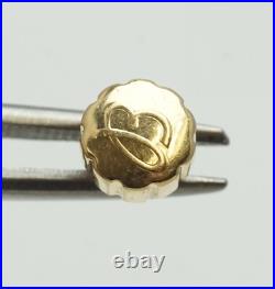 Genuine BREITLING 18K Yellow Gold Crown Watch Replace Repair Part 6.5mm Tap 10