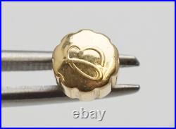 Genuine BREITLING 18K Yellow Gold Crown Watch Replace Repair Part 6.5mm Tap 10