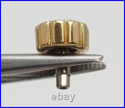 Genuine BREITLING 18K Yellow Gold Crown Watch Replace Repair Part 6.5mm Tap 10