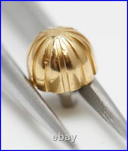 Genuine BREITLING 18K Yellow Gold Crown Watch Replace Repair Part 6.5mm Tap 10