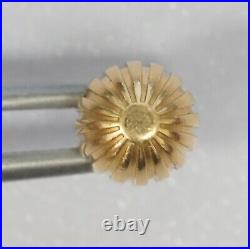 Genuine BREITLING 18K Yellow Gold Crown Watch Replace Repair Part 6.7mm Tap 7