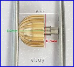 Genuine BREITLING 18K Yellow Gold Crown Watch Replace Repair Part 6.7mm Tap 7