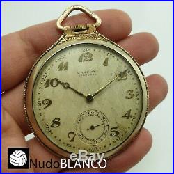 Genuine Rolex Marconi Pocket Watch Art Deco Two Tone Case For Parts Or Repair