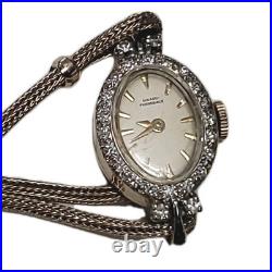 Girard Perregaux Vtg 14k Gold & Diamond Swiss Watch Parts, Scrap, Repair