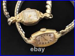Gold Filled Watch Lot Parts Wear Repair ALL GF Croton Bulova Gruen Elgin 140g