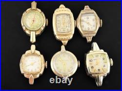 Gold Filled Watch Lot Parts Wear Repair ALL GF Croton Bulova Gruen Elgin 140g
