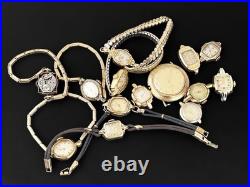 Gold Filled Watch Lot Parts Wear Repair ALL GF Croton Bulova Gruen Elgin 140g