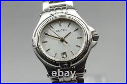 Gucci 9040L Silver Dial Quartz 26mm Swiss Ladies Watch For Parts for Repair