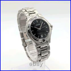 Gucci 9040M Vintage Quartz Men's Watch Black Dial Date FOR PARTS OR REPAIR AS-IS Gucci 9040M Vintage Quartz Men's Watch Black Dial Date FOR PARTS OR REPAIR AS-IS
