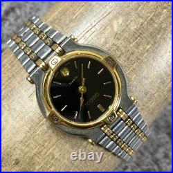 Gucci Women 9000L Fashion Date Two Tone Quartz For Watch Parts Or Repair Only